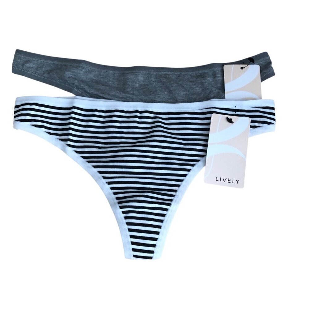 Lively Cotton Thong Panties - Lot of 2 NWTs